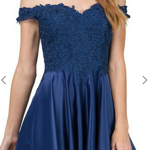 Royal Blue Prom Dress - Picture 3 of 5